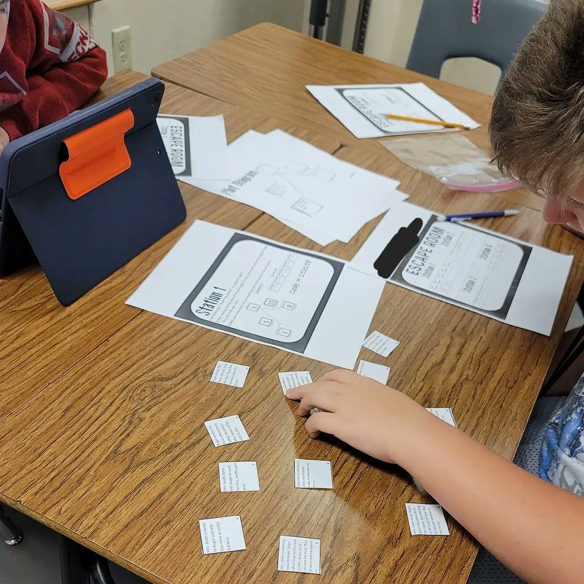 angelmboucher's tweet photo. #escaperoom for the students! Who will crack the code and escape and who will get stuck? Find out... on next episode of....
#teacher #teachers #teacherslife #teachingmiddleschool #secondaryteacher #secondaryela https://t.co/cZAsLMybwI