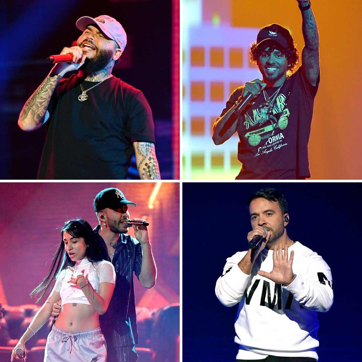 cali939's tweet photo. Los #LatinAMA son ahora y los artistas están listos 🤩🎤 Who are you most excited to see 😍⁉️
📸: 2022 Latin American Music Awards courtesy of Telemundo @latinamas #farruko #ozuna #princeroyce #LuisFonsi https://t.co/tK23KmTvhe