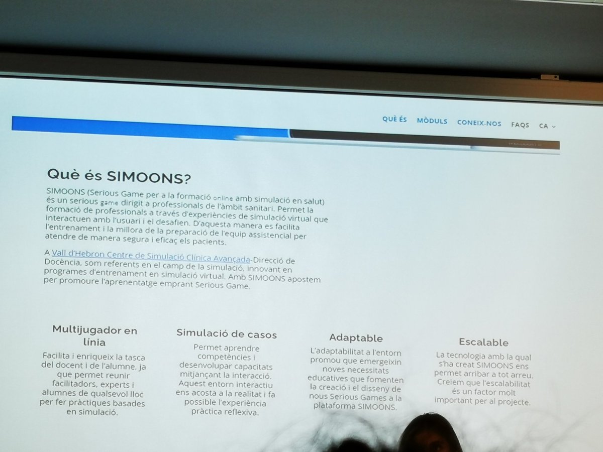 crisborruell's tweet photo. #Simoons6 es un #seriousgame dirigido a profesionales de salud a travΓ©s de #experienciasvirtuales para mejorar la #safety.
@vallhebron @COIBarcelona
#T2DIJornada22 https://t.co/CDdPHEiIFN