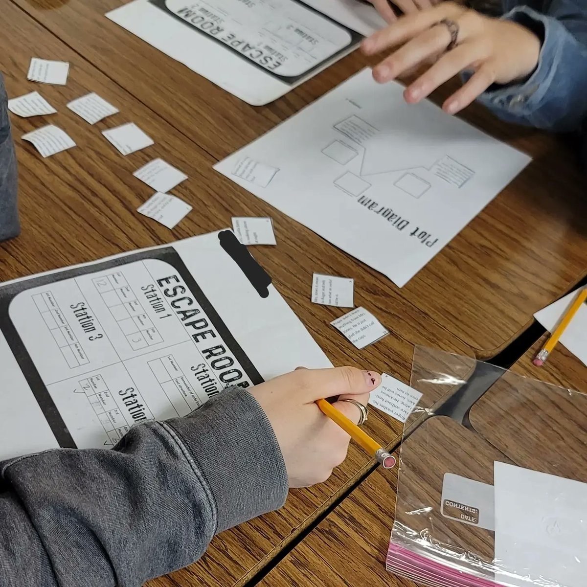 angelmboucher's tweet photo. #escaperoom for the students! Who will crack the code and escape and who will get stuck? Find out... on next episode of....
#teacher #teachers #teacherslife #teachingmiddleschool #secondaryteacher #secondaryela https://t.co/cZAsLMybwI