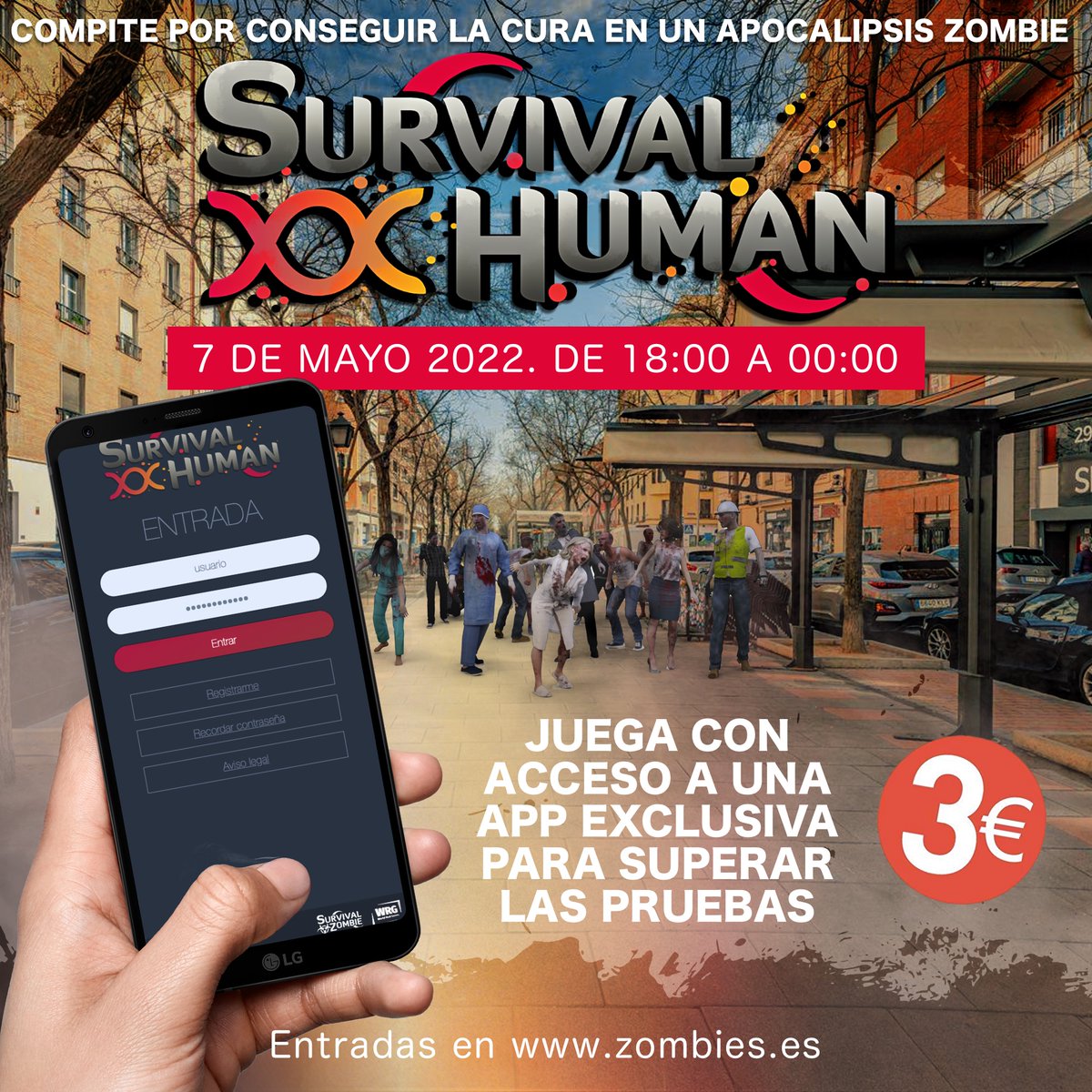 SurvivalZombie's tweet photo. ¡Juega, discurre, sobrevive! Explora el Distrito Retiro de Madrid mientras superas las treinta pruebas. Tendrás una app exclusiva para registrar tu progreso y enfrentarte a dilemas y acertijos en una Scape Room urbana. Entradas en https://t.co/54hLV7eJZK ya disponibles :)
#madrid https://t.co/19HSaPXvQb