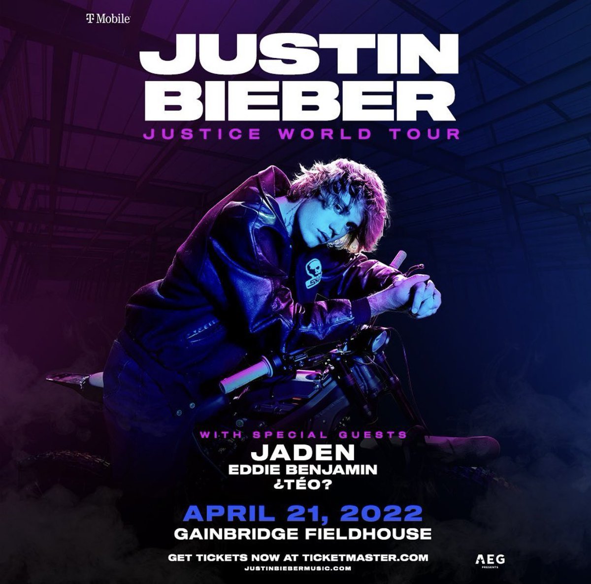 JusticeTdaily's tweet photo. Justin Bieber will be performing in Indianapolis, Indiana today!

🗓 April 21, 2022
📍 @GainbridgeFH 

#JusticeTourIndianapolis 
#JusticeWorldTour https://t.co/rEfXQClbSz