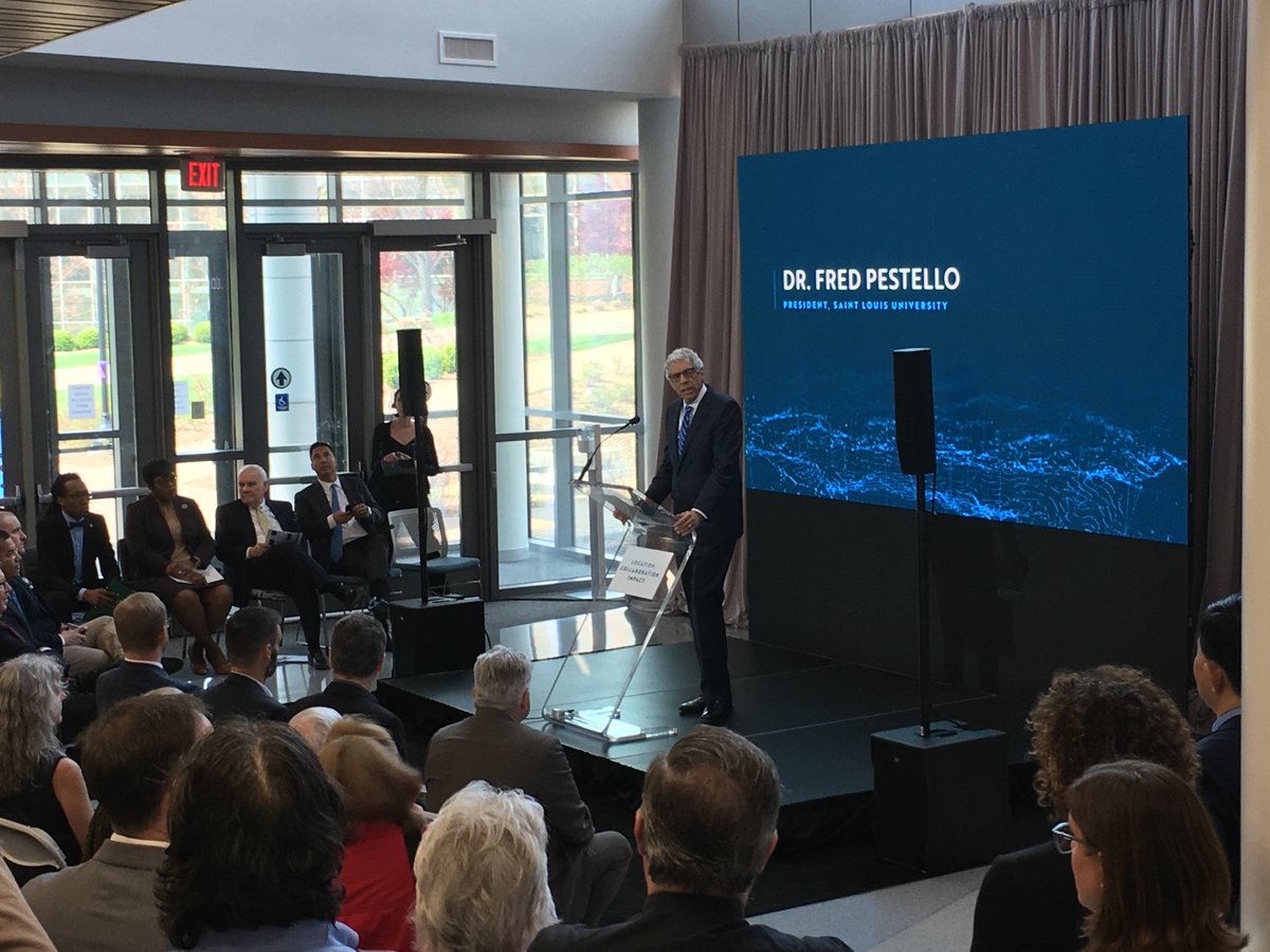 @SLUPresident introduces the Taylor Geospatial Institute <a href="/SLUResearch/">SLU Research</a> <a href="/SLU_Official/">Saint Louis University</a> #geospatial #TaylorGeo #TGISTL