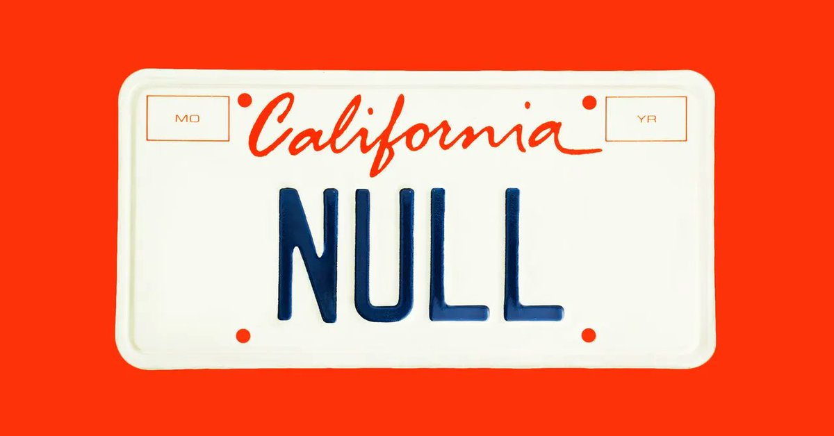 How a 'NULL' License Plate Landed One Hacker in Ticket Hell https://t.co/WKG0GKCS3J https://t.co/9TIJ1p4MEB