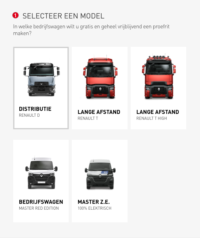 Met welk Renault Trucks-model uit onze range wil jij een proefrit maken?
Overtuig jezelf en vraag online een persoonlijke proefrit aan: renaulttrucksonline.nl/test_drive
De keuze is aan jou! Ons team staat voor je klaar!

#renaulttrucks #renaulttrucksnl #welkom #proefrit #range