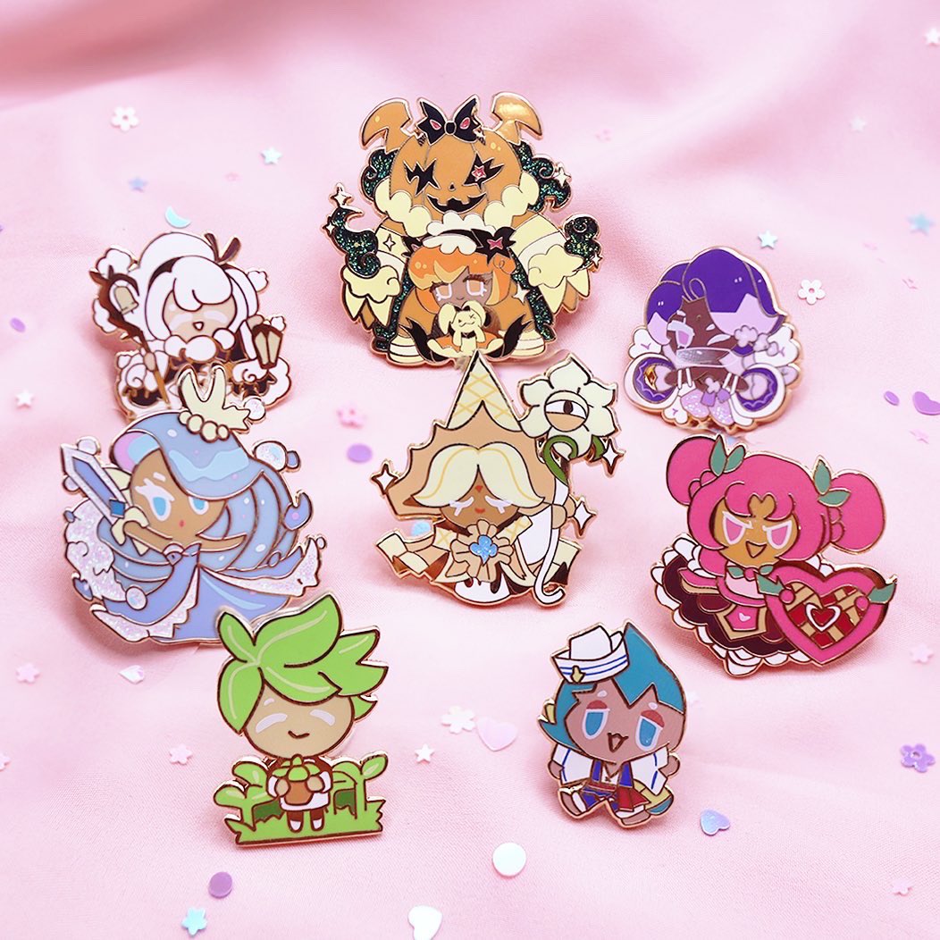 「cookie cutie pins 🍪 ✨ 」|Mamo マモのイラスト