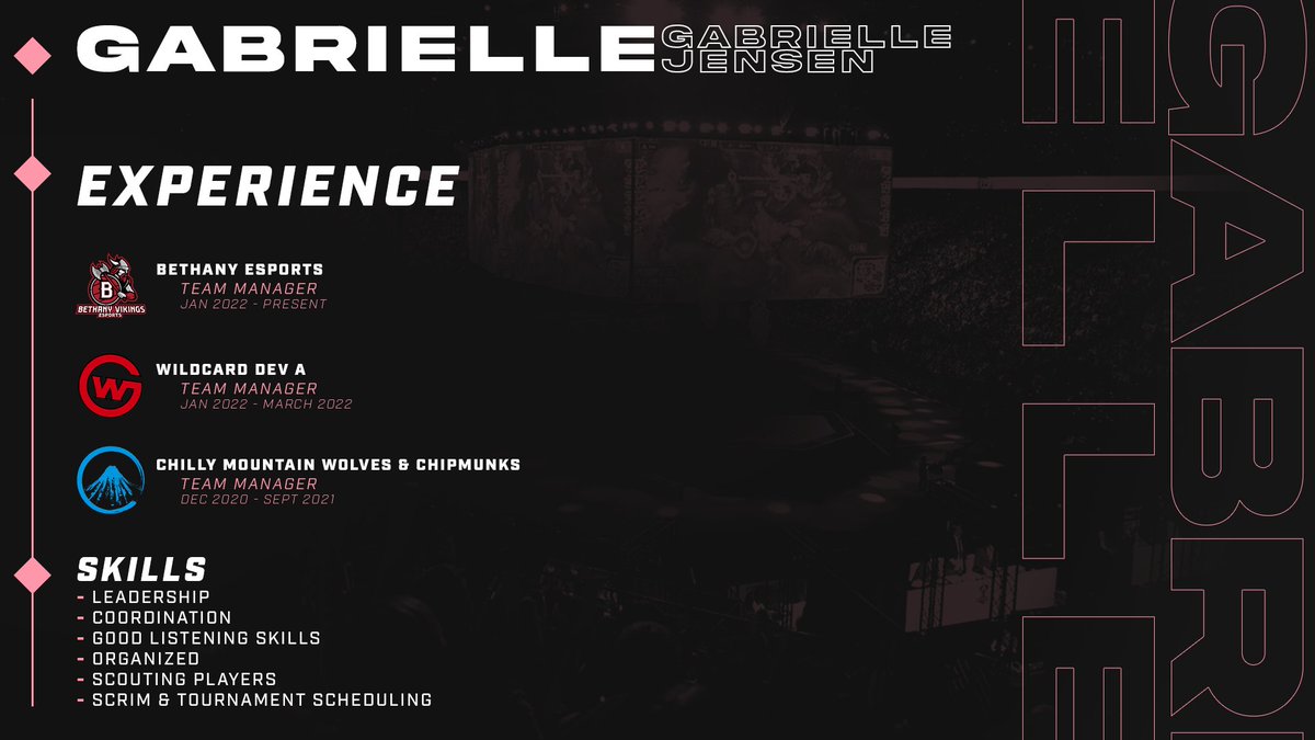 Team Manager LFT for Summer PG!
-1.5yrs Exp.
-Solid industry connections
-Very open schedule
-Strong communicator
-Always positive
-Willing to learn anything

Considering all offers!
DM me on Twitter or Discord: Gabrielle#7026
References available upon request
RTs Appreciated!❤️