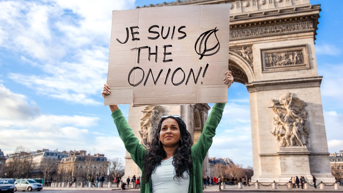 TheOnion's tweet photo. ‘Je Suis The Onion’: Tributes From Around The World https://t.co/qI2PVsetXS https://t.co/pTI7gVLaMm