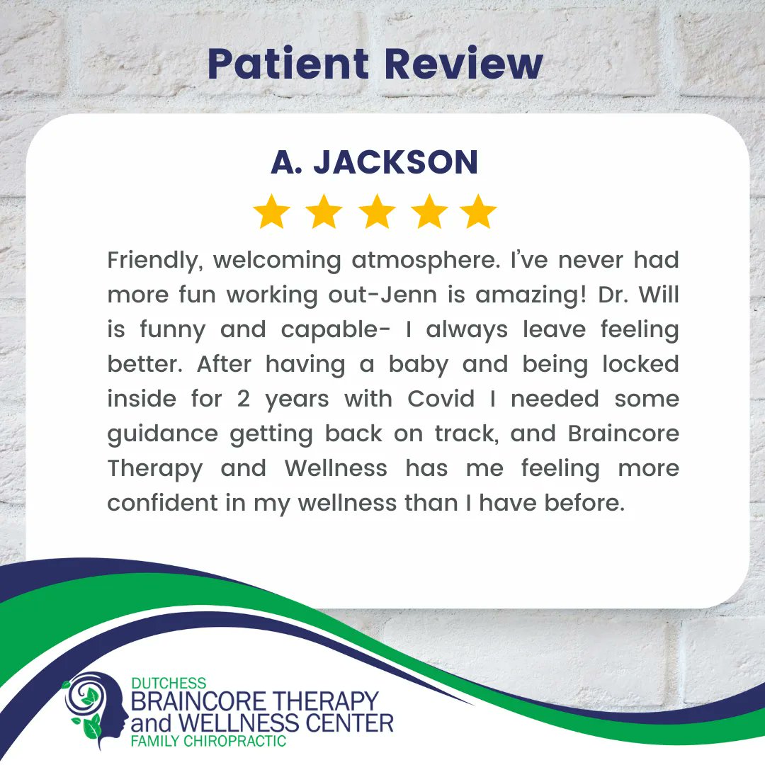 DrWillBraincore's tweet image. Another great patient review!

-
-
-
-
-
#braincore #neurofeedback #chiropractic #chiropractor #nutritionaltherapy #nutritiontips #correctiveexercise #weightloss #weightmanagement #painrelief #painmanagement #alternativemedicine #eastfishkill #hopewelljunction #dutchesscounty