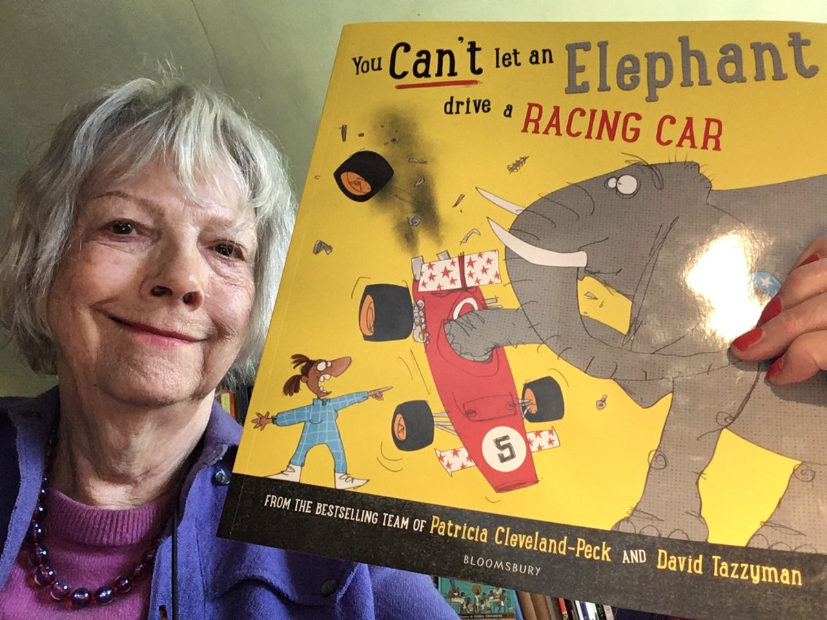 I'm delighted to be holding an early copy of #YouCantLetAnElephantDriveARacingCar, the latest book in #ThatElephantSeries, out 3 weeks today! Prepare for a whole host of silly animals trying all your favourite sports, brought to life by the brilliant @gumdraw! @KidsBloomsbury