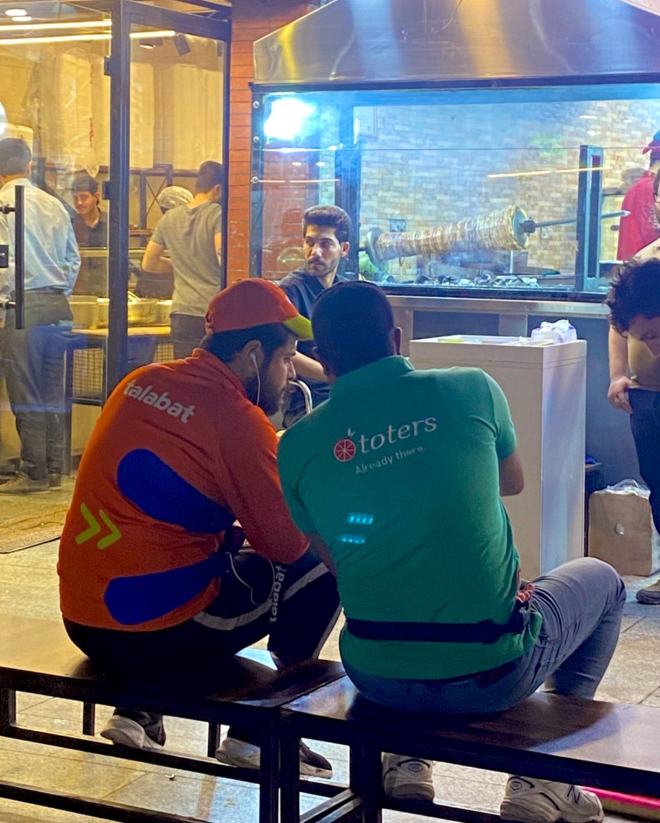 I captured this today in Erbil. 
@Halobilitea 📸
<a href="/Talabat/">talabat</a> 
<a href="/toters_delivery/">toters</a>