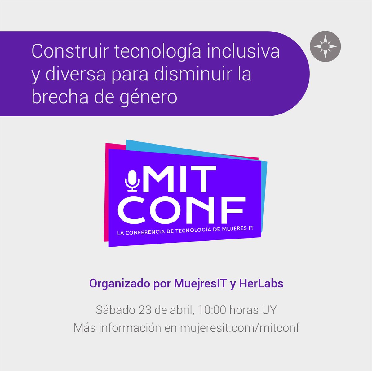 Pyxisportal's tweet image. Se viene la #MITConf y Pyxis estará formando parte ella 💪🏻

#MITConf es la conferencia online de la comunidad @mujeresituy 💻💜

Nació con el objetivo de informar sobre la importancia de construir tecnología inclusiva y diversa, para reducir la brecha género.