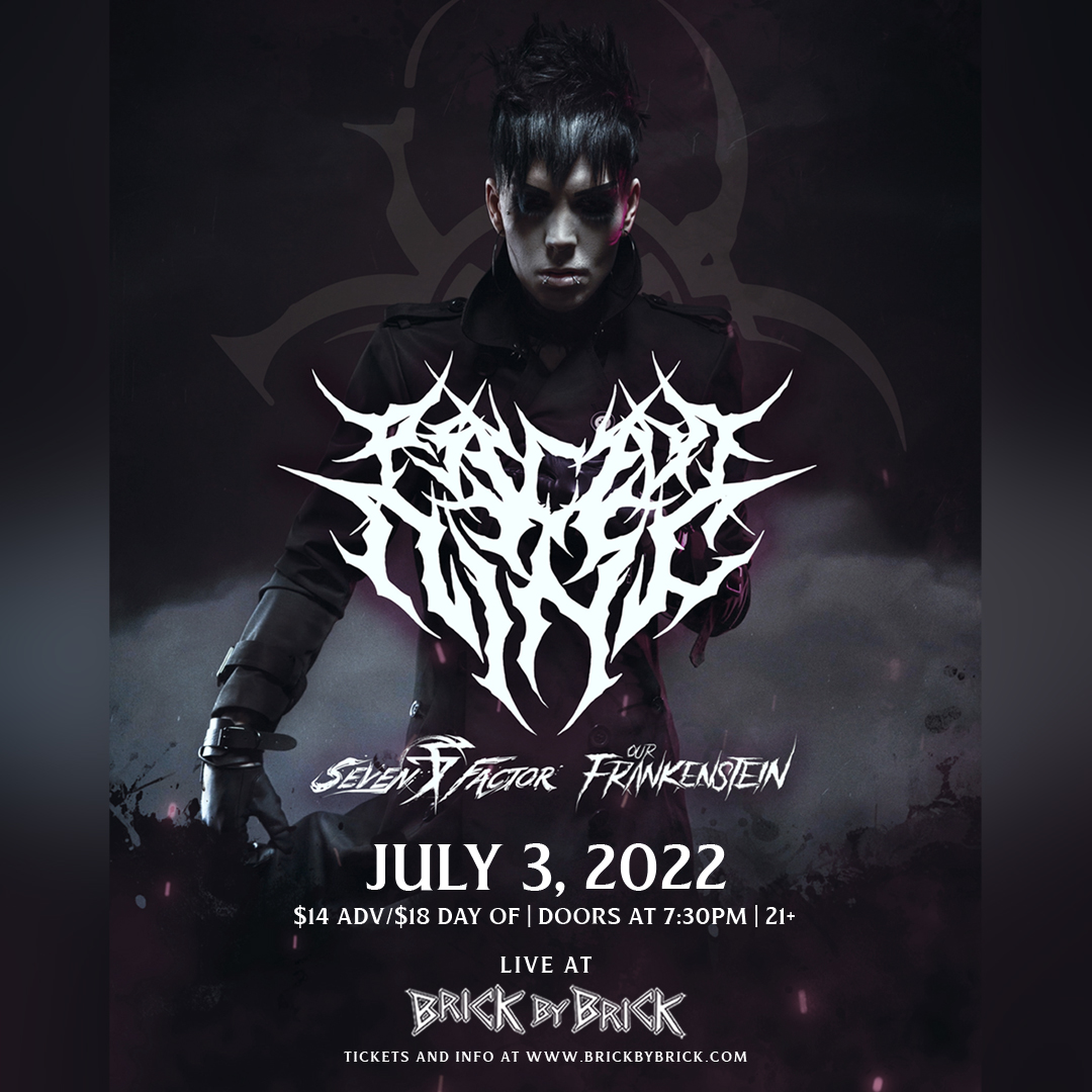 Evil industrial icons @psyclonnine_ are back at Brick on July 3, 2022 with special guests <a href="/SevenFactor/">Seven Factor</a> and <a href="/OurFrankenstein/">Our Frankenstein</a>! bit.ly/PsyclonNineSD22 #LiveAtBxB #PsyclonNine <a href="/MetropolisRec/">Metropolis Records</a> <a href="/NBellumOfficial/">Nero Bellum</a>