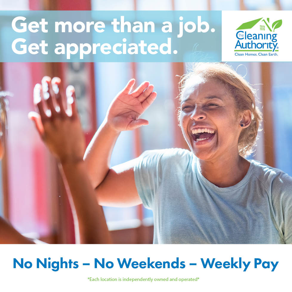 Stuck in a thankless job? Earn competitive pay and work where you are appreciated. Employees are the heart of our business. See for yourself <a href="/LifeatTCA/">Life at TCA</a>! Join the team today:  thecleaningauthority.com/jobs/ #NationalHighFiveDay #LifeatTCA #WeAreTCA