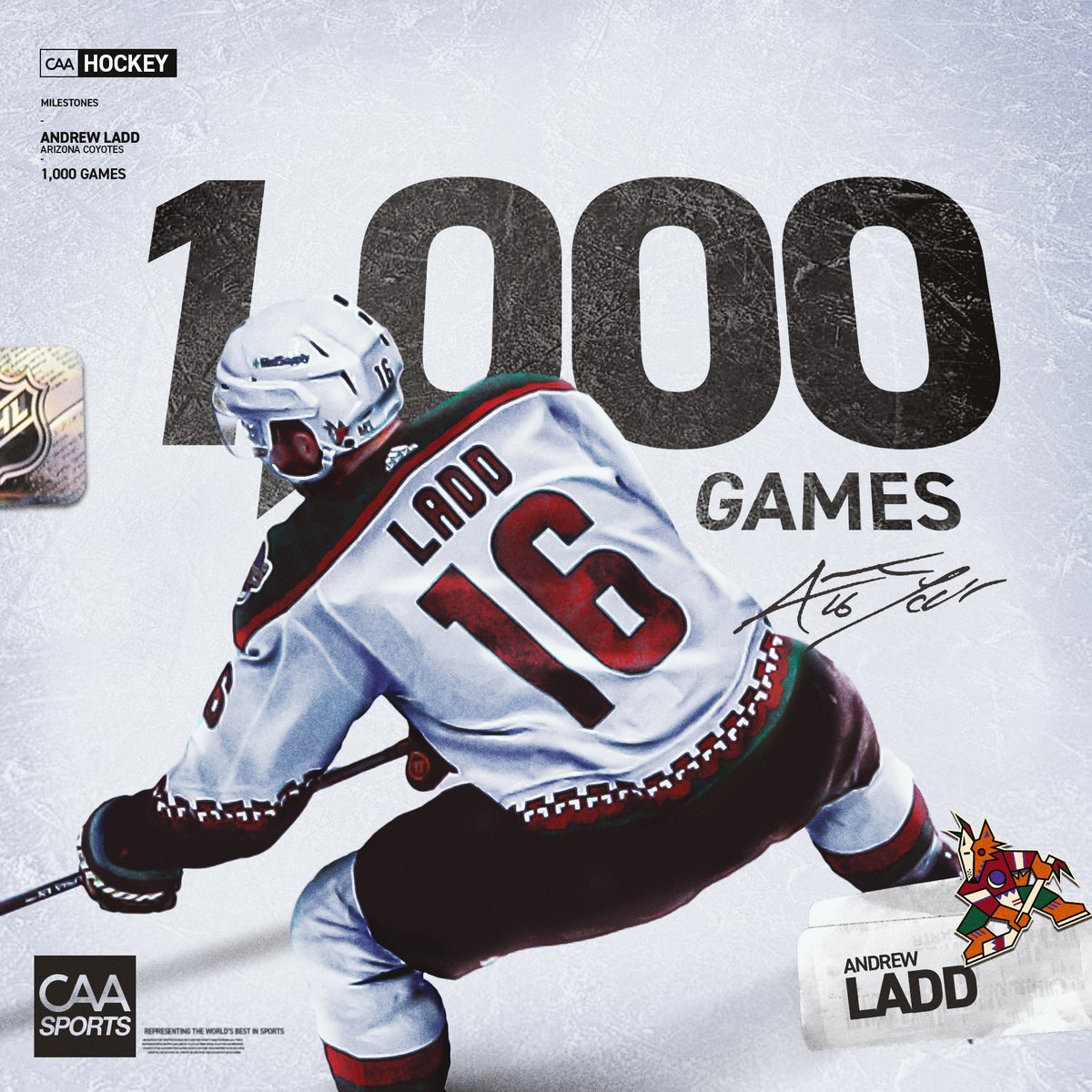 CAAHockey's tweet photo. 1⃣0⃣0⃣0⃣ for @aladd16 !! https://t.co/t2anXe79bI