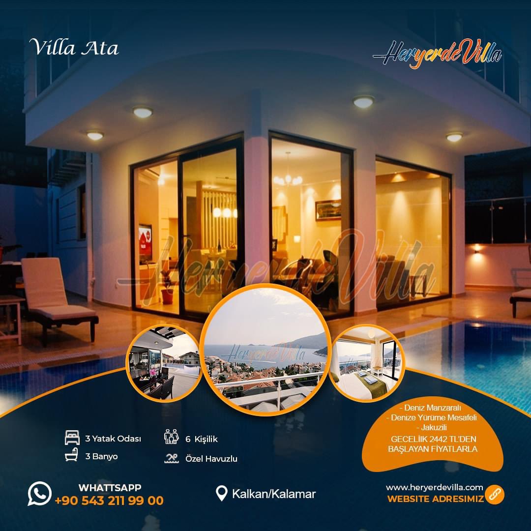 HeryerdeVilla's tweet photo. Kalkan Kalamar Mevkinde Denize Yakın Ve Tamamen Deniz Manzarasına Sahip Lüks, Şık Ve Müthiş Dizaynı Ile Villa Ata Siz Değerli Misafirlerini Bekliyor.

Villa Ata Konum Itibariyle Denize Yürüyüş Mesafesindedir https://t.co/Rt5dirOhrk