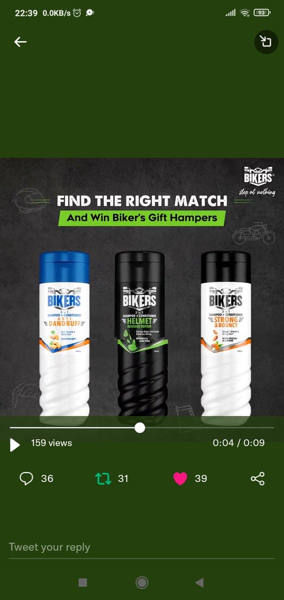 ash_gupta16's tweet photo. @bikersformen Done. Thank you for this opportunity to win.
Would like to experience @bikersformen products 😍
#BikersForMen #StopAtNothing #ContestAlert
@bikersformen
Join:-
@cool_bindra
@dayalojha_
@v_srikanth70
@ranchikuldeep
@Ramprasad43
@Deepak62032235
@harsh83_
@imMeet17 https://t.co/dRQk6bHJwh
