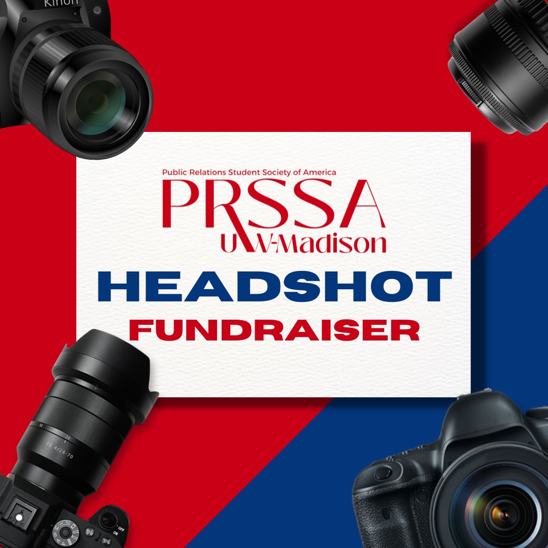The headshot fundraiser will take place Friday April 22 from 11 a.m. - 1 p.m. Sign-up at the link in our bio! You don’t need to be in PRSSA to attend - $15 for three photos!