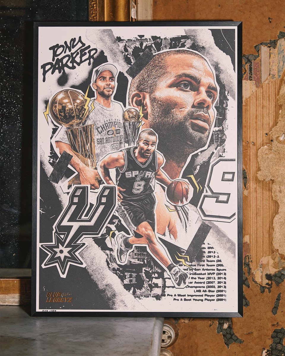 tonyparker's tweet photo. 🇬🇧 With the @clublegacyz team, I created my Legacy, my first limited edition poster of 999 copies. For all collectors, you will be given exclusive access to a unique
videoconference with me and a raffle draw to win my autographed gifts ! https://t.co/J3gUhdGCdo