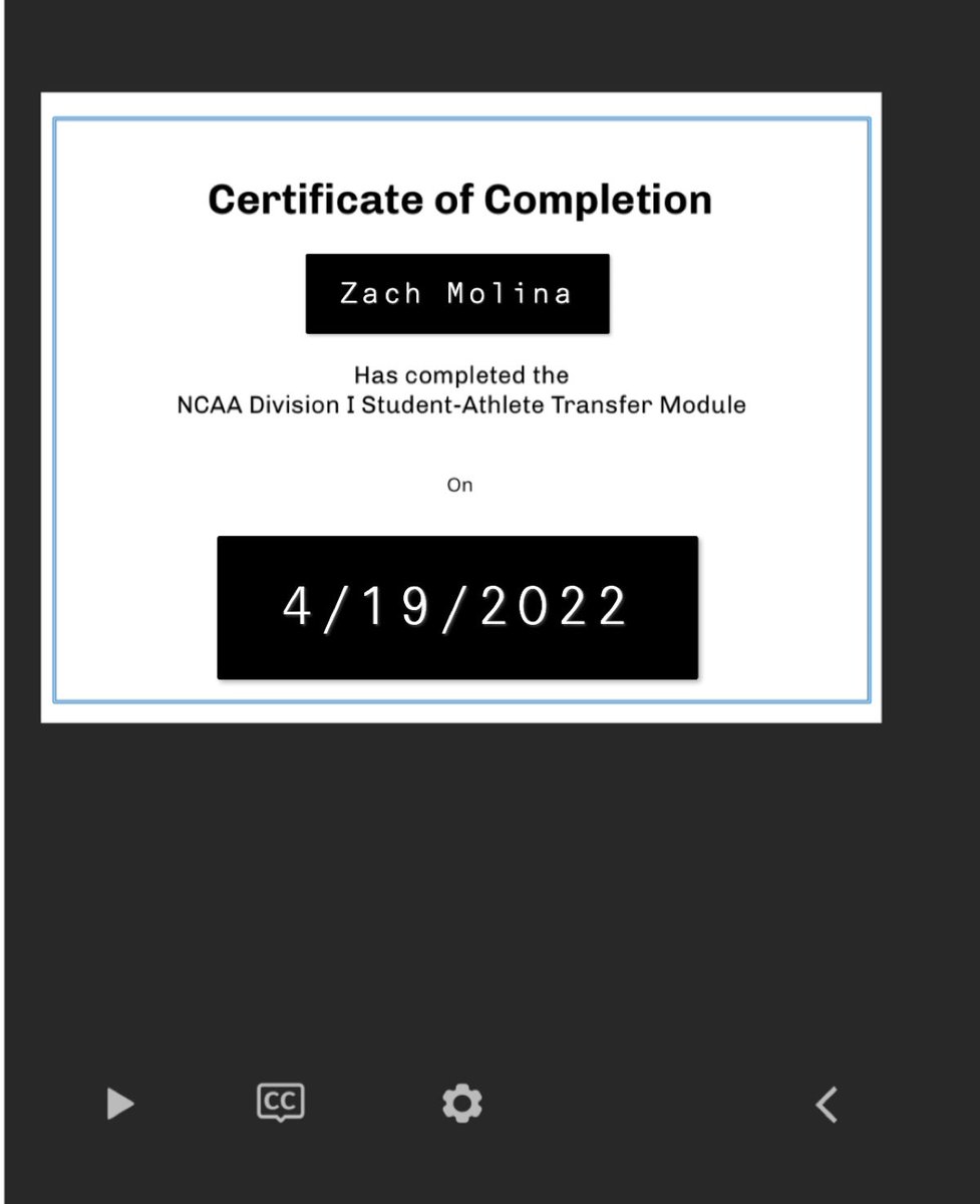 In gods hands now. I have officially enter the transfer portal with three years of eligibility