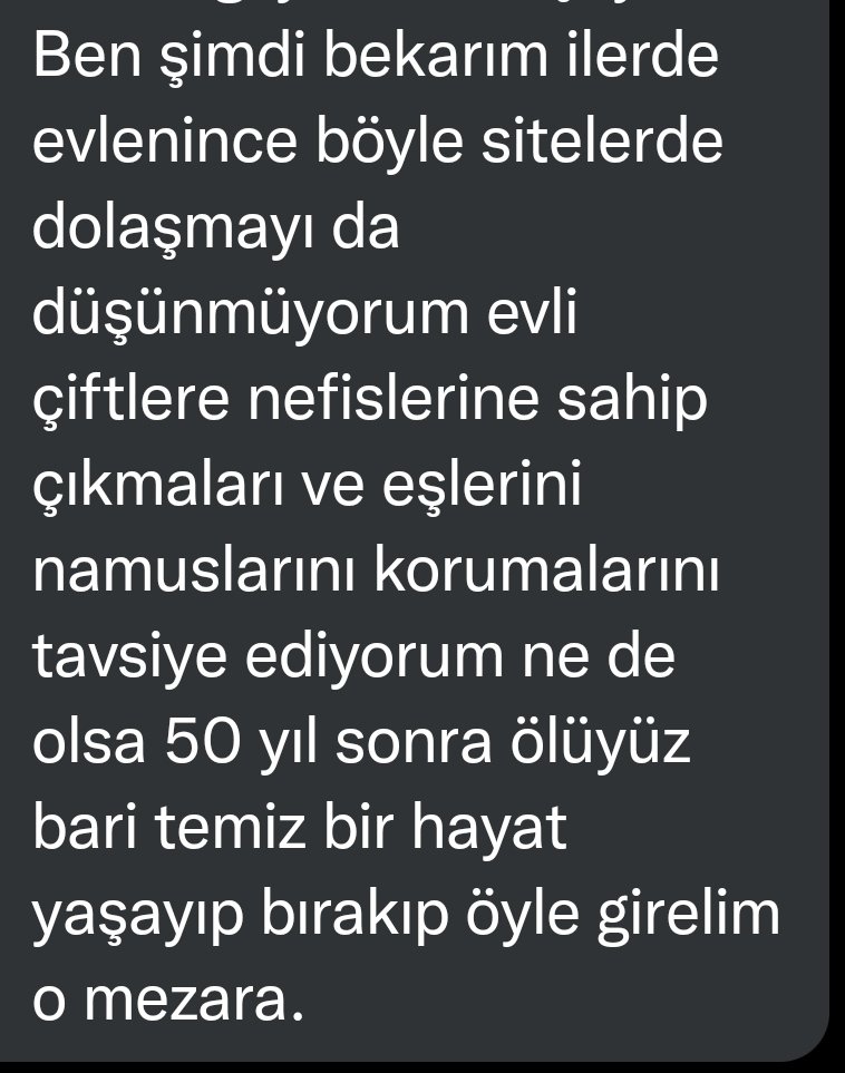 Bu arkadaş itirafları okumuş, dibini sıyırmış ve böyle de mesaj atmış. Sizleri rahatsız eden şeyleri okumak zorunda değilsiniz. Bu arkadaş kendisine hakim olamayıp okuduğu için bende kendisinin geleceğini düşünerek engelledim