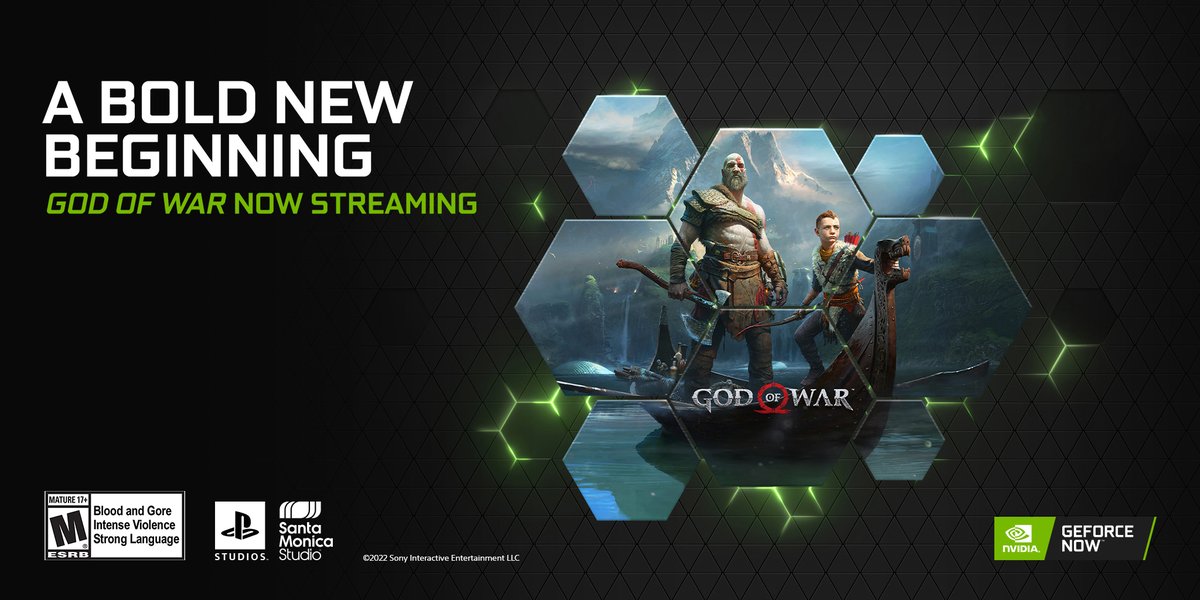 God of War (2018) on PC is now streaming with Nvidia GeForce Now. 