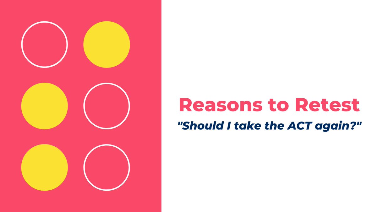 ACTStudent's tweet photo. Did you know that the majority of students who take the ACT more than once increase their score? As if that weren't reason enough, here are a few others to consider: https://t.co/TIrgmzW7YU https://t.co/5SQppY0iIr