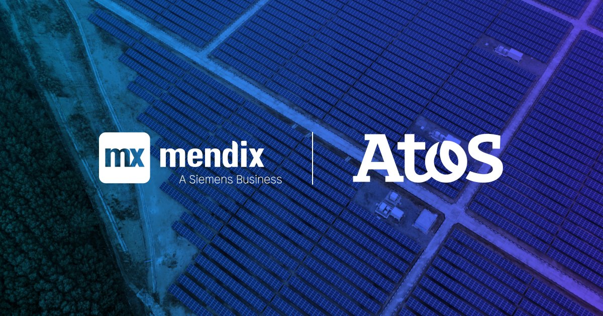 Mendix's tweet photo. This just in: We have expanded our partnership with @Atos in an effort to drive hyper-automation and #decarbonization in enterprises using the Mendix #LowCode platform!

Learn more about the newly expanded partnership &amp; the exciting plans we have together. https://t.co/aAGQLLhDDv https://t.co/qw0ZkWbTsa