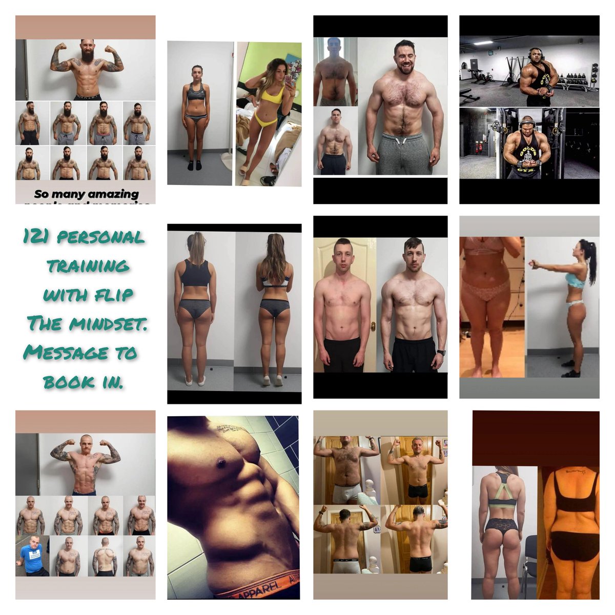 I've decided to take on 2 more clients for personal training.
Based in Bishopbriggs.

That will be me fully booked again for until summer. 

The time is now. 

Invest in yourself.
Message to book in.

Flip The Mindset
