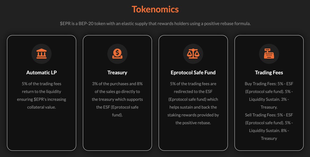 CryptoLadyNinja's tweet photo. 💎 Eprotocol - $EPR 💎
Auto-Staking &amp; Compounding token with fixed 888,888% APY!

✅Audited, Doxxed Team
📝CG &amp; CMC Applied
🎮Gaming Use Case
🔐1000-year Locked LP
🙌Renounced Contract
⚖️Nice Tokenomics

💬 https://t.co/wvDqRCjS63
🌍 https://t.co/CDbPTyKpS0
🐥 @E_protocol

#BSC https://t.co/KetgLYiuNa