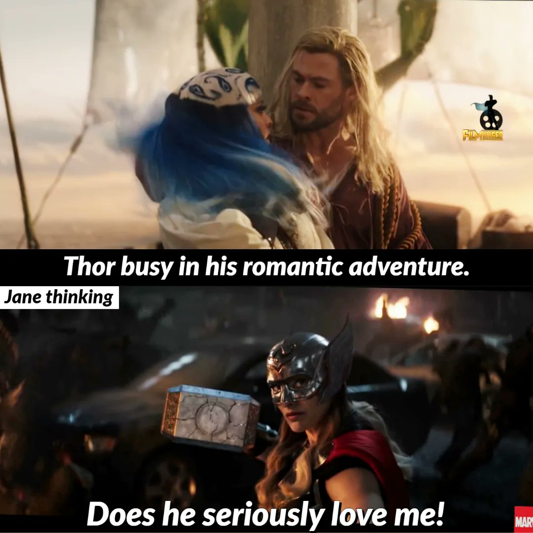 FilMongerOffl's tweet photo. She's upset now! ๐
Do Follow @filmongerofficial for MCU related all entertainment, facts & updates!๐๐๐ป
#filmonger #marvelhumor #ThorLoveAndThunder #Jane #thorfans #thoredit #ChrisHemsworth #memesfunny #movieupdates #NataliePortman #actingchallange #lovecouples #mjรถlnir https://t.co/7CkDjYCWDZ