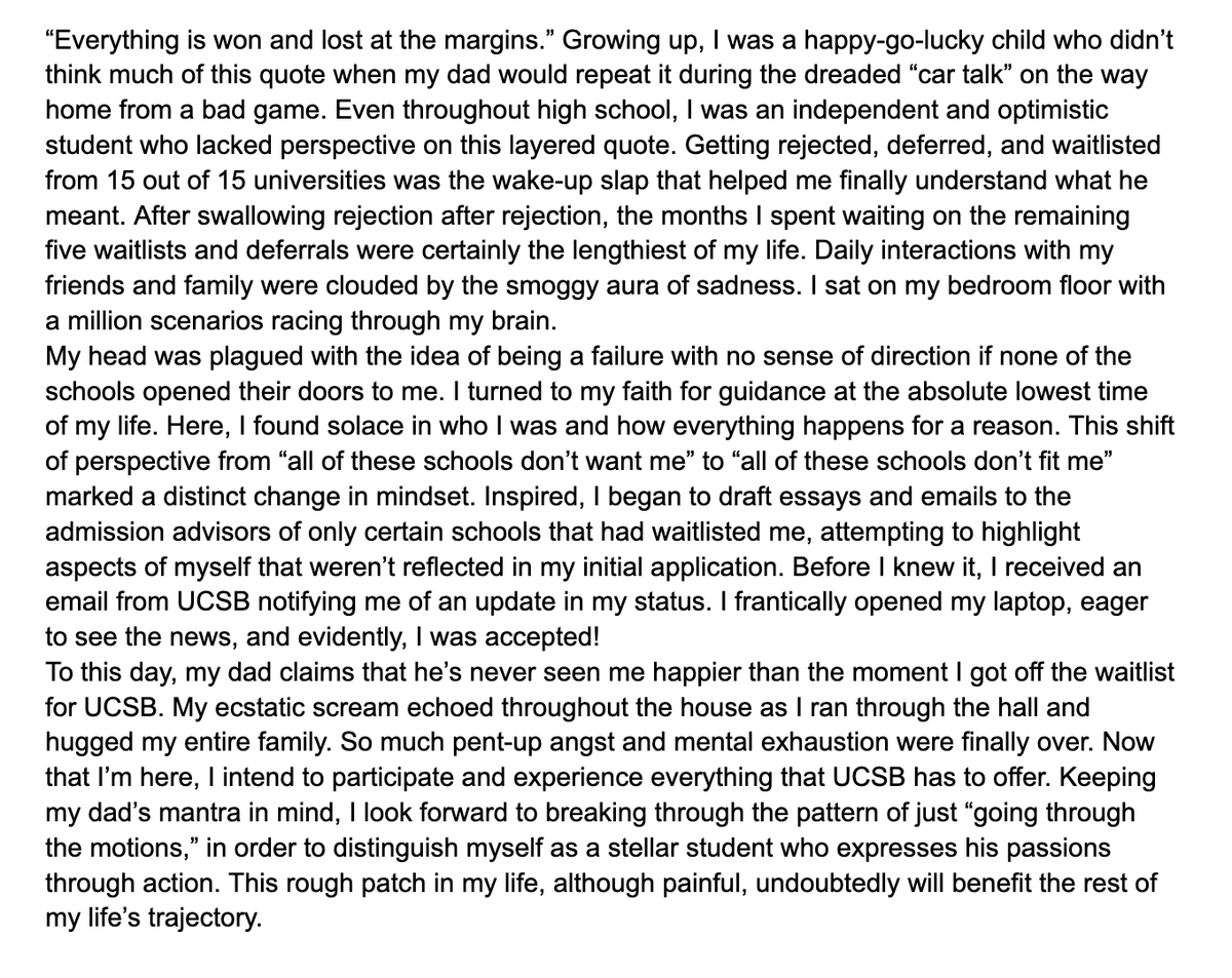 HumansofUCSB's tweet image. 𝐉𝐚𝐝𝐨𝐧 𝐅𝐚𝐧𝐧
𝐏𝐫𝐞-𝐁𝐢𝐨𝐥𝐨𝐠𝐲 𝐌𝐚𝐣𝐨𝐫/ 𝟏𝐬𝐭 𝐲𝐞𝐚𝐫
"'Everything is won and lost at the margins.' Growing up, I was a happy-go-lucky child who didn’t think much of this quote when my dad would repeat it during the dreaded 'car talk'..."