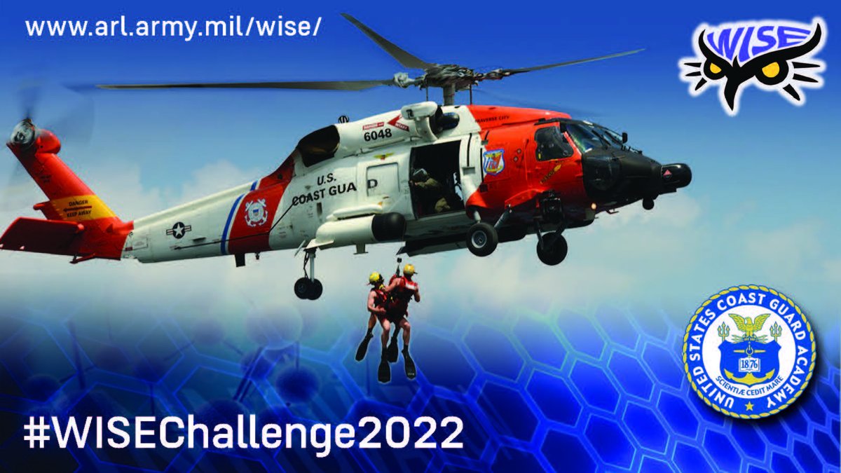 DEVCOM_SC's tweet photo. The fourth academy represented at this year's Warfighter Innovation in Science & Engineering Challenge is the @USCGAcademy! Learn more about this year's challenge at https://t.co/ZsizJmg5bI #WISEChallenge2022 #SoldierCenterSTEM #ScienceBehindTheSoldier https://t.co/NKm69D3ueq