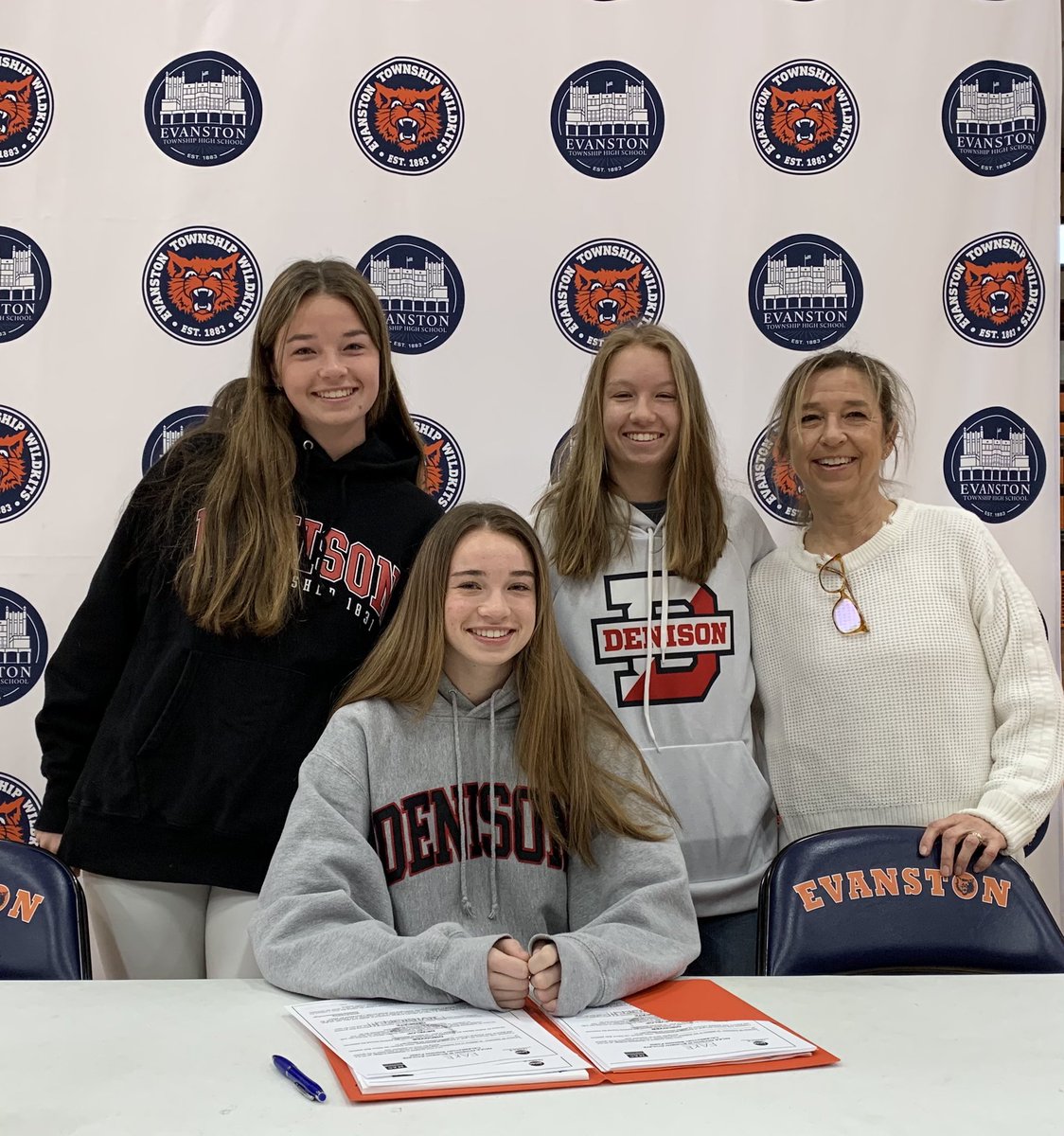 Congratulations &amp; #MaxEffort to Tate Lucas on her commitment to attend school and continue playing Soccer at Denison University!!! 
#Kits2College #SigningDay
<a href="/the_evanstonian/">The Evanstonian</a> <a href="/EvanstonPatch/">Evanston Patch</a> <a href="/EvRoundTable/">Evanston RoundTable</a> <a href="/ETHSWildkits/">Evanston Township High School</a> 
<a href="/DenisonWSoccer/">Denison WSoccer</a> <a href="/ETHSGIRLSSOCCER/">ETHS GIRLS SOCCER</a>
