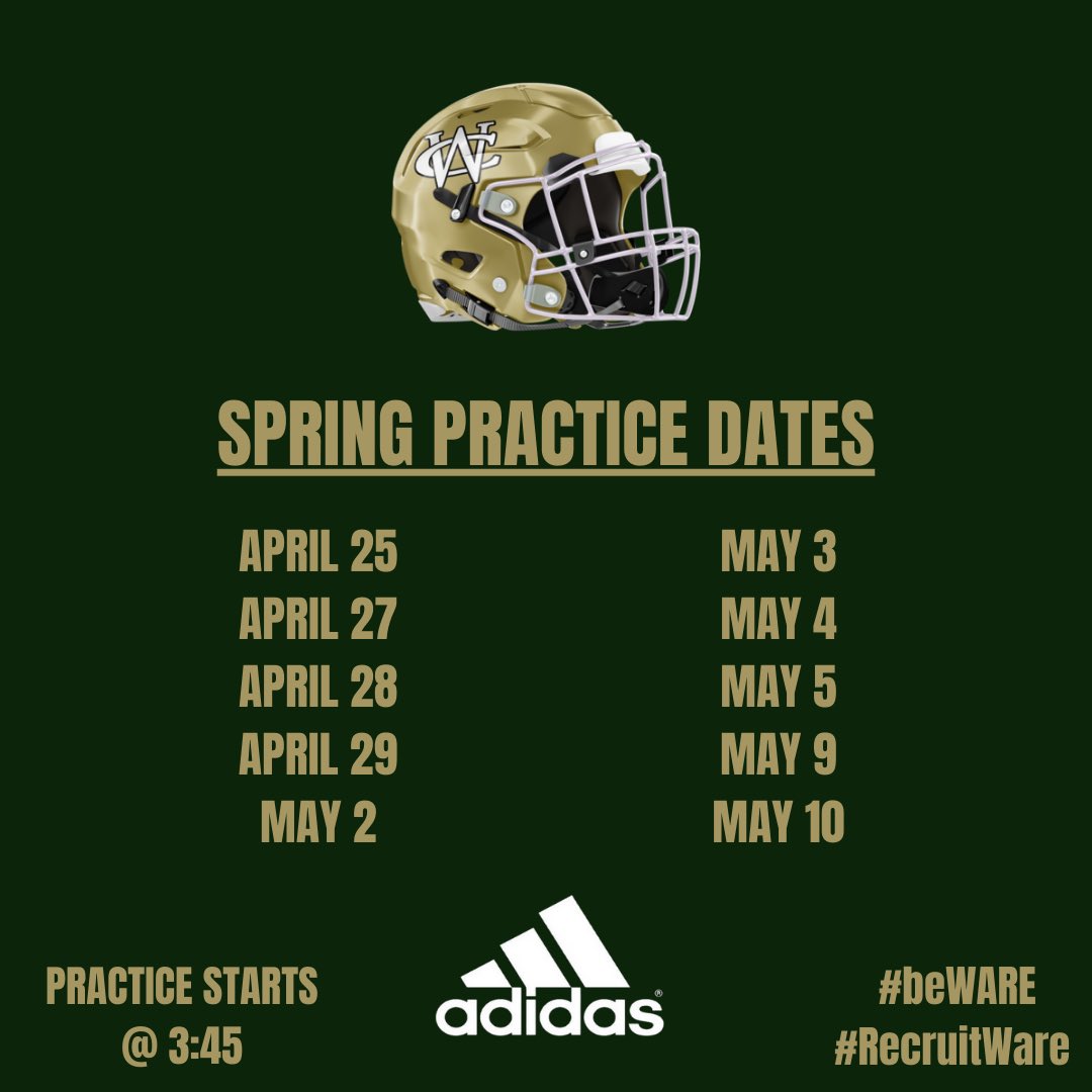 WareFootball's tweet photo. 🚨🚨🚨 College Coaches🚨🚨🚨Come by this spring to take a look at our players. We have a bunch of guys that will make a campus and program better! #RecruitWare #beWARE #FeedingTime https://t.co/JTHCgbGco1