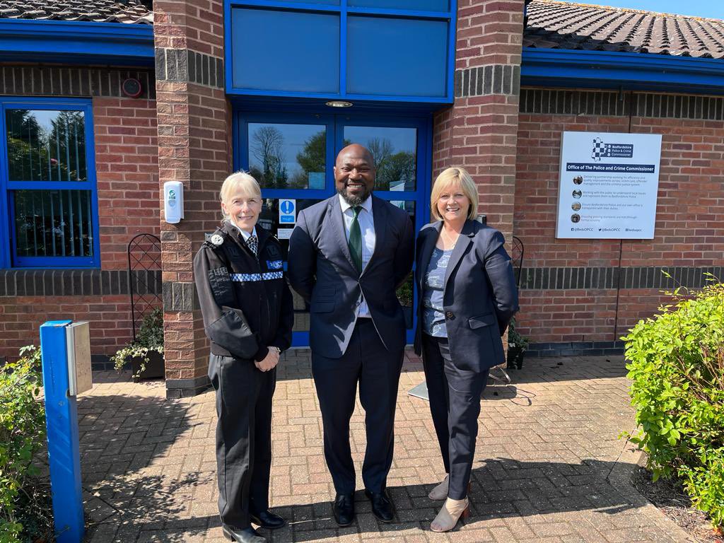 EmbraceCSOC's tweet photo. Our chief exec @anneceegee was delighted to meet @Fest4BedsPCC to discuss the impact of our work on local communities.  Embrace is proud to support hundreds of Bedfordshire children &amp; families each year. @ACCJPS gave a heartfelt testimony. Workingtogether #preventingharm #vawg https://t.co/e2V89gN9nA