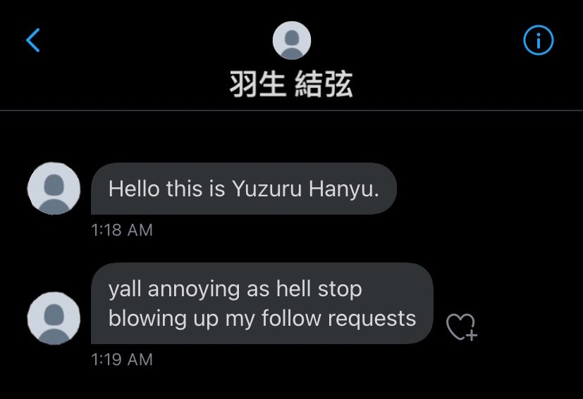 News report: The International Skating Onion account was contacted by Yuzuru Hanyu via Twitter DMs today.
