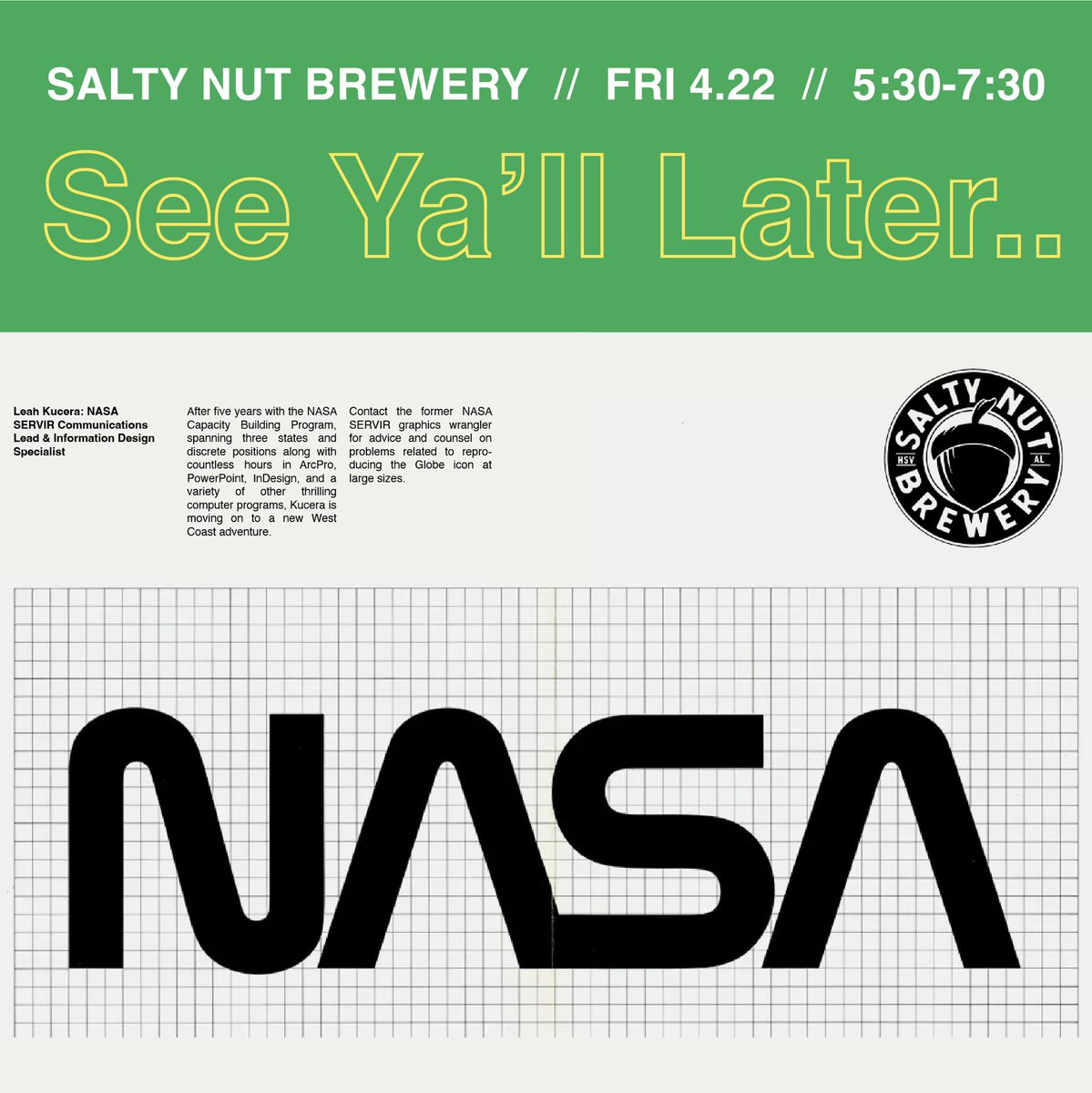 made a fun little graphic celebrating my five year run <a href="/NASA/">NASA</a> ✨

there will always be a special place in my heart for all iterations of the Agency BSM. (especially the specific guidance for logo placement by aircraft type)