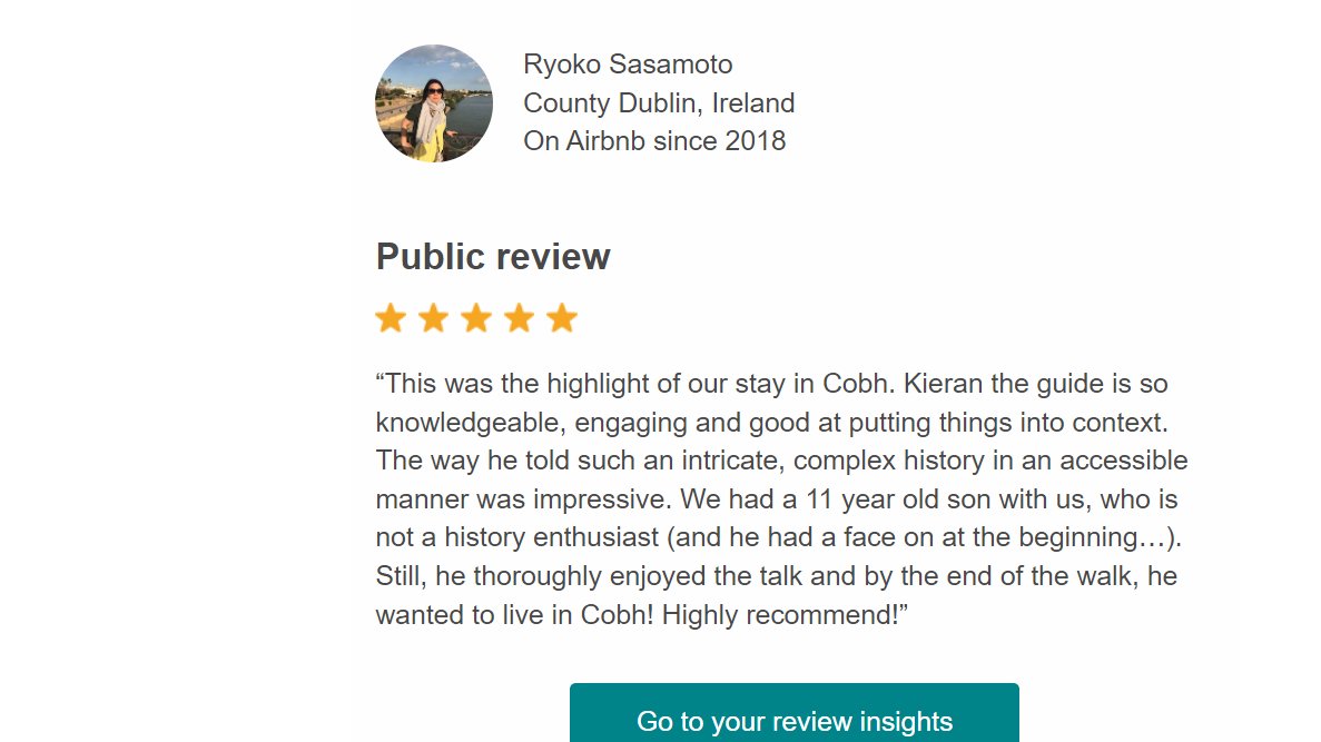 You know its good, when the customer wants to move to cobh #cobh #ireland #purecork #Cork #tourism #walkingtours