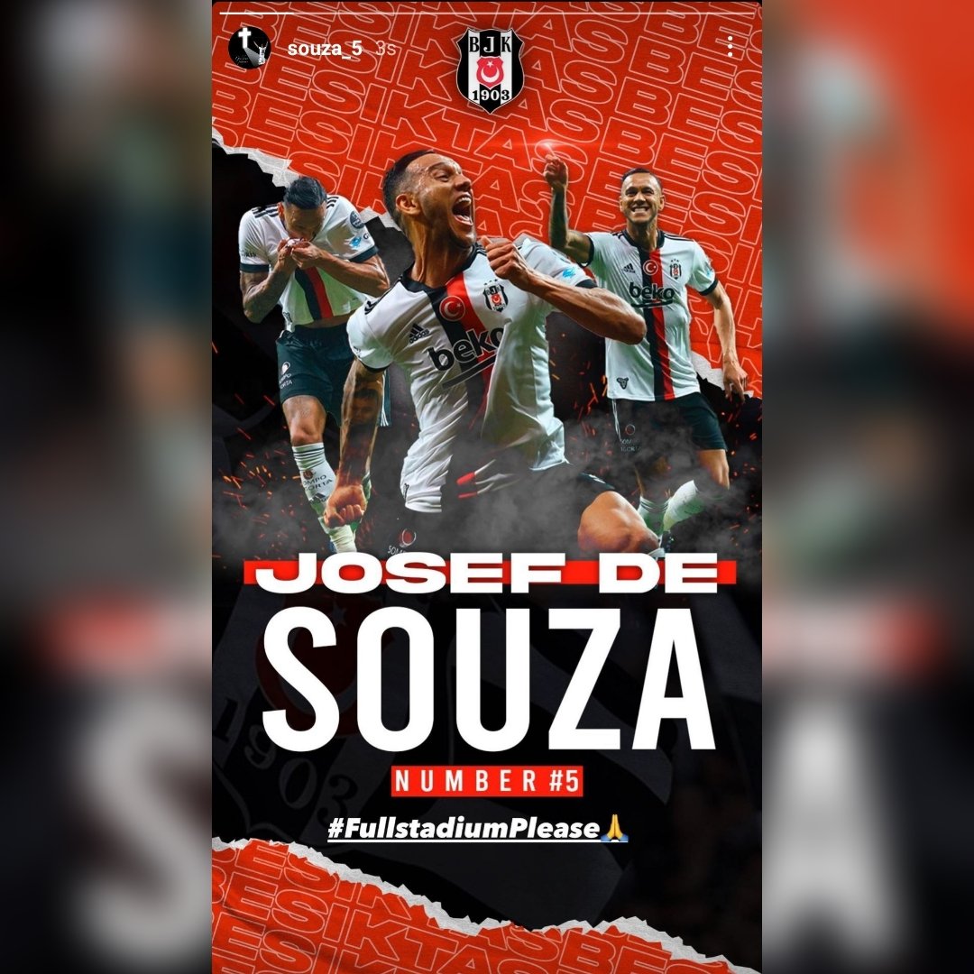 BesiktasAilemiz's tweet photo. Josef de Souza'nın paylaşımı:" #FullStadiumPlease 🙏🏻"
Futbolcumuz Josef De Souza, Kasımpaşa maçında stadımızı ful doldurmamızı istiyor.
Haydi herkes Vodafone Parka 🖤🤍🦅 https://t.co/aAY5S8RLHW