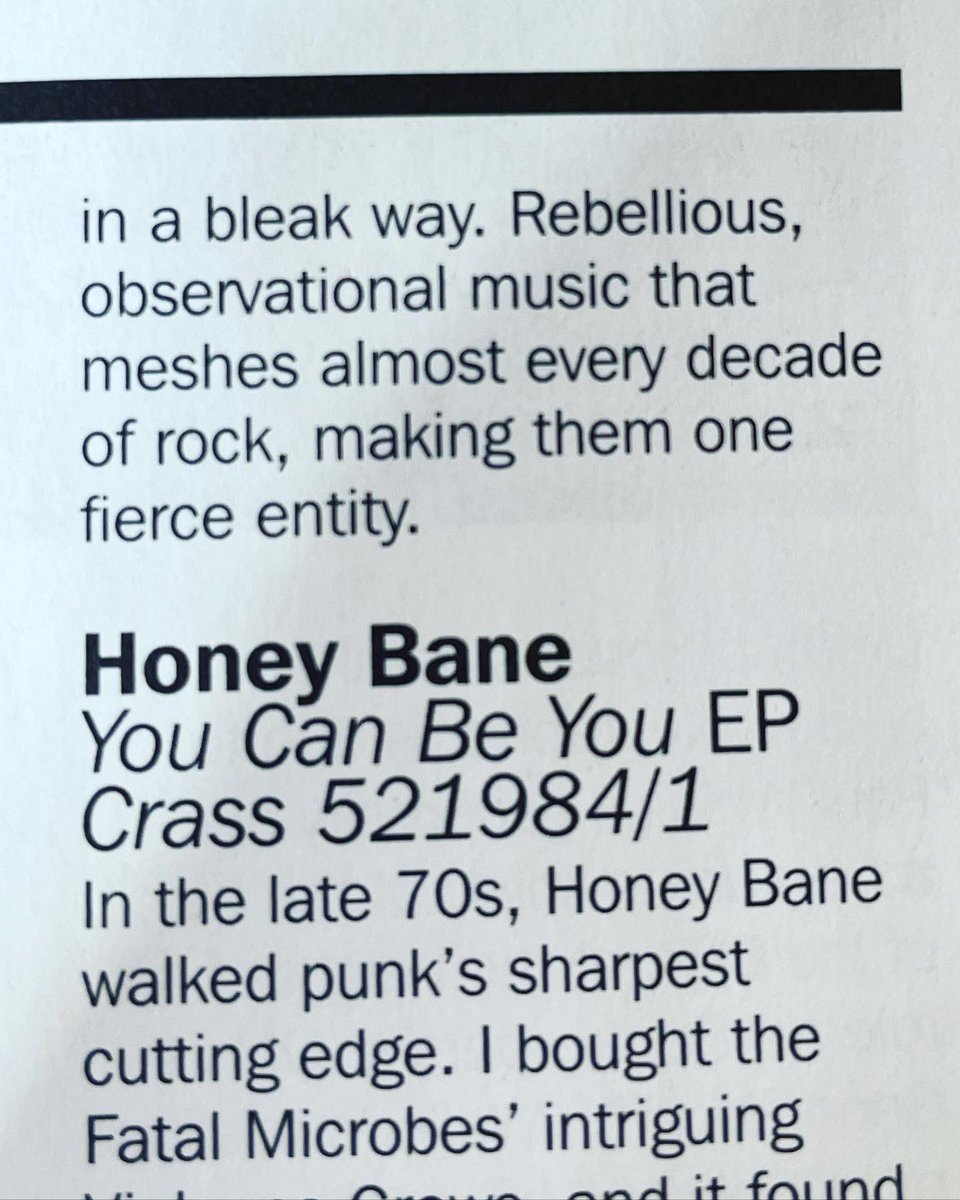Absolutely over the moon to have our latest EP ‘Benzodiac’ reviewed by Ian McCann in the highly renowned <a href="/RecCollMag/">Record Collector Mag</a> .Dream come fuckin’ true.
Even you get a mention in there <a href="/Evetssteve4/">Steve Evets</a> 👏