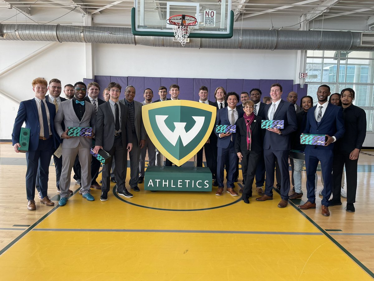 WSUWarriorFB's tweet photo. 40 of our student-athletes were recognized at today's Academic Luncheon for continuing to excel in the classroom! #OneWarrior 🔰 https://t.co/Xl2EWzHhPC