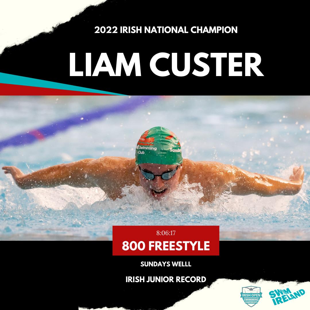 Swim Ireland on Twitter "Liam Custer getting the job done again! 800m