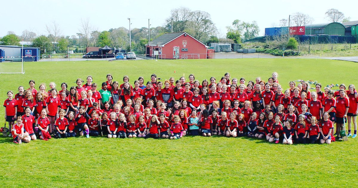 Here we have 130 camogie players.From 5 to 14.The last 3 days they skipped, hopped, jumped & played camogie to their hearts content at camp. At #MSPCamogie r so proud of the girls as well as our coaches & volunteers who made it an absolutely smashing Easter Camp! #KeepHerLit🔥