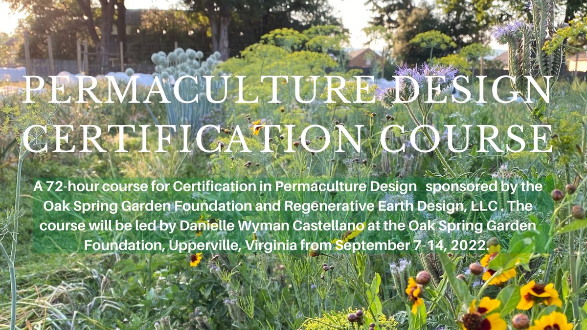 oak_spring's tweet photo. Our Permaculture Design Certification course is now accepting applications! This hands-on, 72-hour course will utilize the 700 acre OSGF landscape as its classroom. Learn more and apply at  https://t.co/rzjVOGc8ds. https://t.co/VkcDz6Utq3