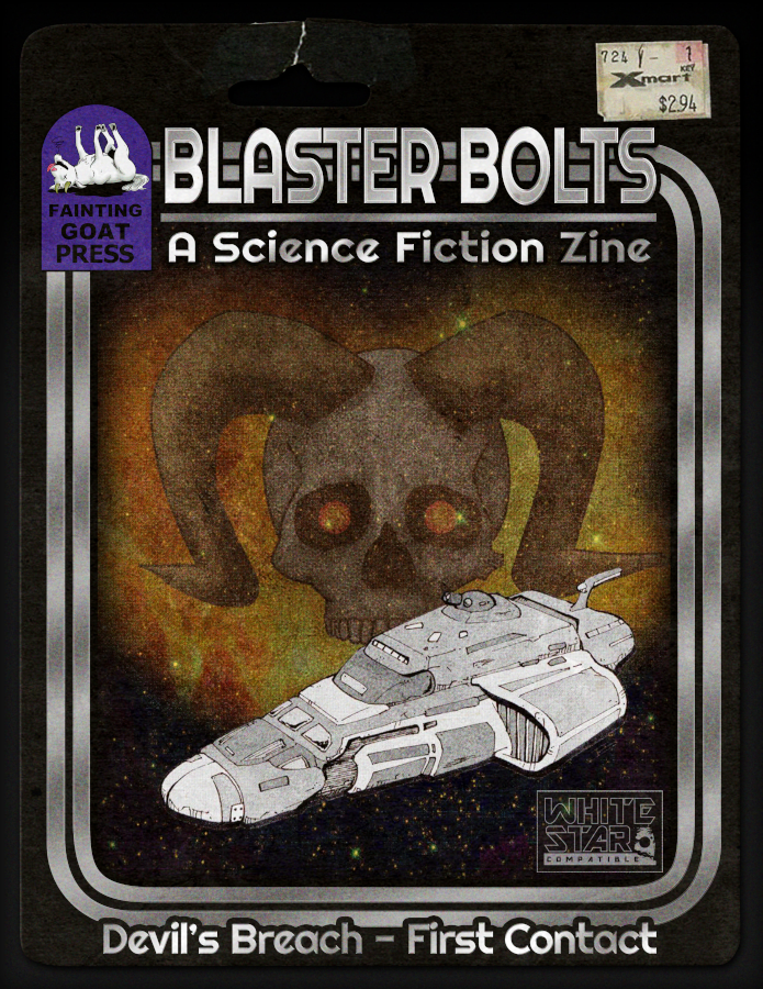 it's the creepy sci-fi horror/Doom homage issue of Blaster Bolts! Story by <a href="/kroh01/">Walt Robillard</a> ! Adventure by <a href="/Jason_Sunday/">Jason Sunday</a> Art by <a href="/HankrinFerinale/">Runehammer</a> @JacobBlackmon and <a href="/jeshields/">JEShields</a> drivethrurpg.com/product/394243…