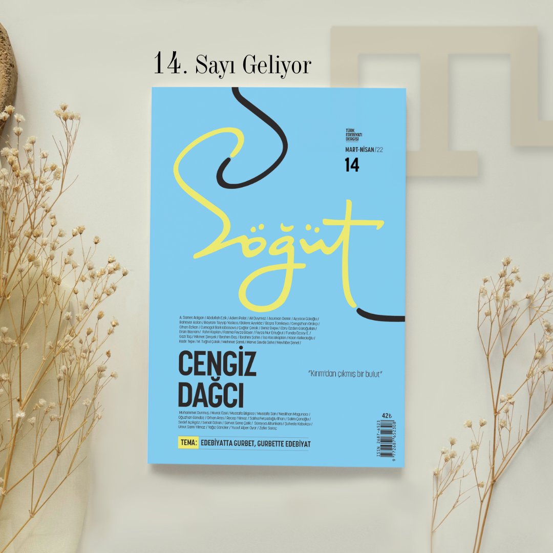 "Kırım'dan çıkmış bir bulut"

Söğüt, CENGİZ DAĞCI dosyasıyla geliyor! 

#TürkEdebiyatınınSöğütü #Yeni #CengizDağcı #Kırım #Söğüt