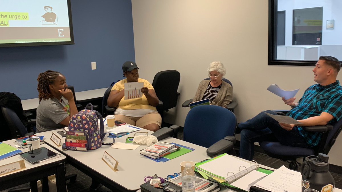 LeadNV_EDU's tweet photo. Deep in thought over money with @MargueriteRoza.
#TLAC6 #becauseleadershipmatters #educationfunding https://t.co/Z1v2qxIRRD