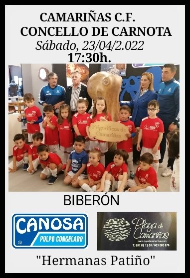 EscolaCabrejo's tweet photo. O mesmo sábado pola tarde os nosos #Bibes desputarán un amigable coa Escola do Concello de Carnota. Unha oportunidade para velos co balón, xa que eles non teñen competición oficial. Ás cinco e media ao campo a ver a estes fenómen@s! 😍💙

#EscolaCabrejo #ConcelloDeCamariñas https://t.co/GJsfavdgxL