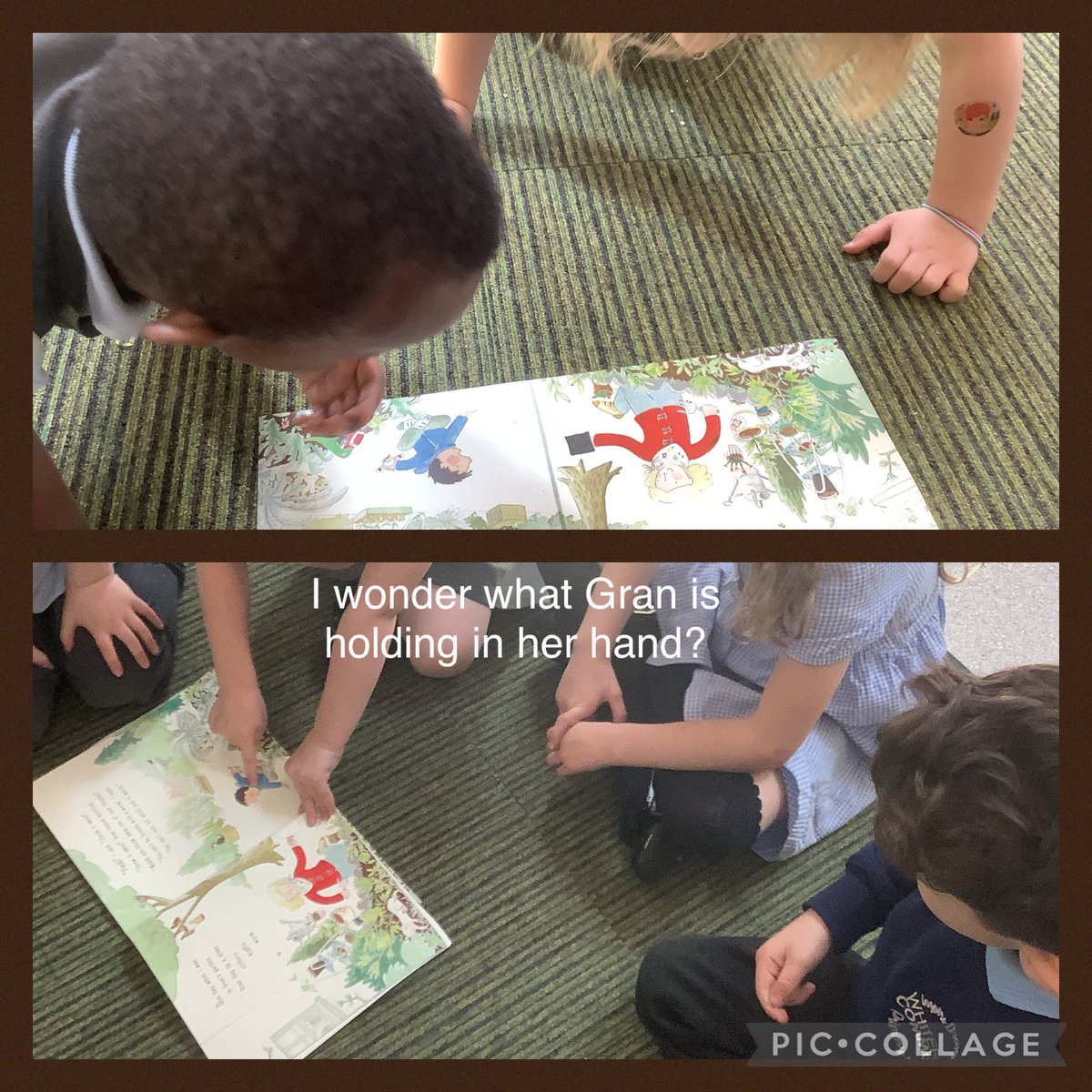 wcp_schoolEYFS's tweet photo. #earlyyears have begun exploring their new @clpe text for this term. I wonder what Gran is holding in her hand? What will we be learning about? #yuckyworms #eyfs #wcpsenglish #lookcluethink 🧐 https://t.co/PD4CuXJz2s